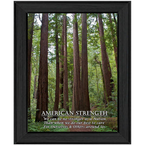 American Strength 3 Black Framed Print Wall Art - Buy JJ's Stuff