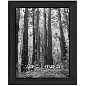 American Strength 5 Black Framed Print Wall Art - Buy JJ's Stuff