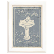 Wash Your Hands 6 White Framed Print Wall Art