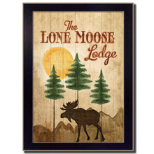 Lone Moose 1 Black Framed Print Wall Art - Buy JJ's Stuff