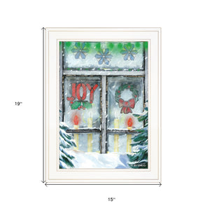 Christmas Joy 1 White Framed Print Wall Art - Buy JJ's Stuff