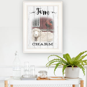 Farm Charm White Framed Print Wall Art - Buy JJ's Stuff