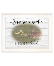 Some See A Weed 1 White Framed Print Wall Art