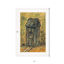 Thinking Room Outhouse White Framed Print Bathroom Wall Art
