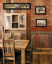 Set Of Three Country Kitchen 2 Black Framed Print Kitchen Wall Art - Buy JJ's Stuff