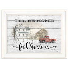 Ill Be Home For Christmas 2 White Framed Print Wall Art - Buy JJ's Stuff