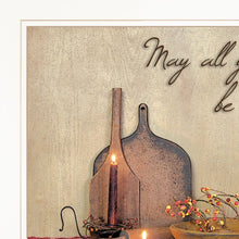 May All Your Days Be Blessed Collection White Framed Print Wall Art - Buy JJ's Stuff