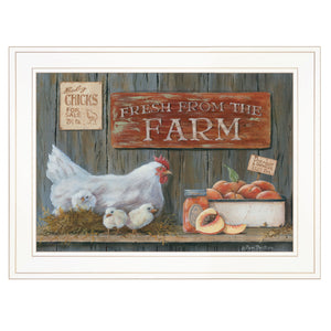 Fresh From The Farm 2 White Framed Print Wall Art - Buy JJ's Stuff