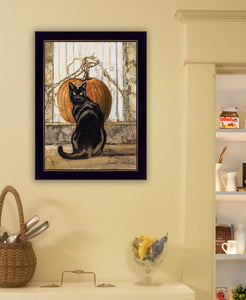 Black Cat 3 Black Framed Print Wall Art - Buy JJ's Stuff