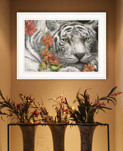 Tiger Lily 2 White Framed Print Wall Art