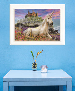 Royal Unicorn 2 White Framed Print Wall Art - Buy JJ's Stuff