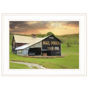 Mail Pouch Barn 4 White Framed Print Wall Art - Buy JJ's Stuff