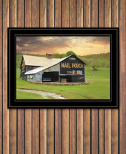 Mail Pouch Barn 5 Black Framed Print Wall Art - Buy JJ's Stuff