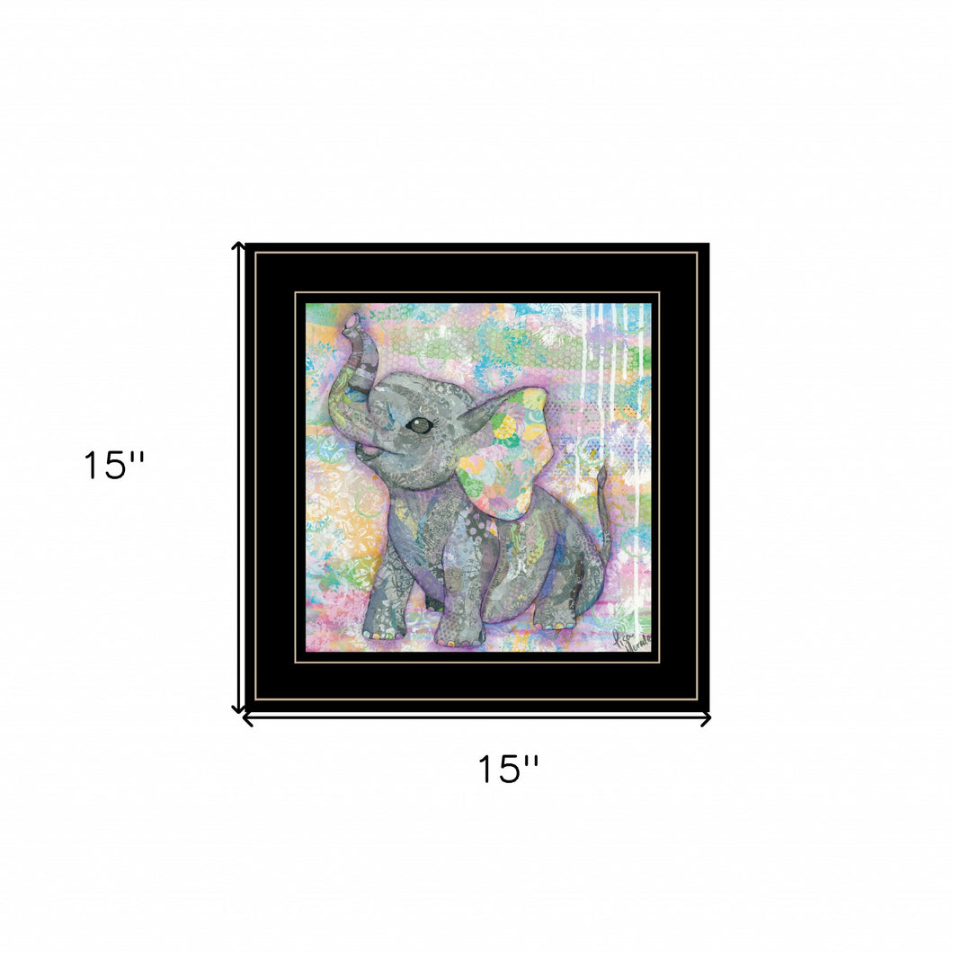 Elephant II 3 Black Framed Print Wall Art - Buy JJ's Stuff