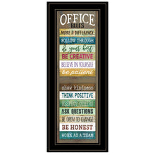 Office Rules 3 Black Framed Print Wall Art - Buy JJ's Stuff