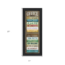 Office Rules 5 Black Framed Print Wall Art - Buy JJ's Stuff
