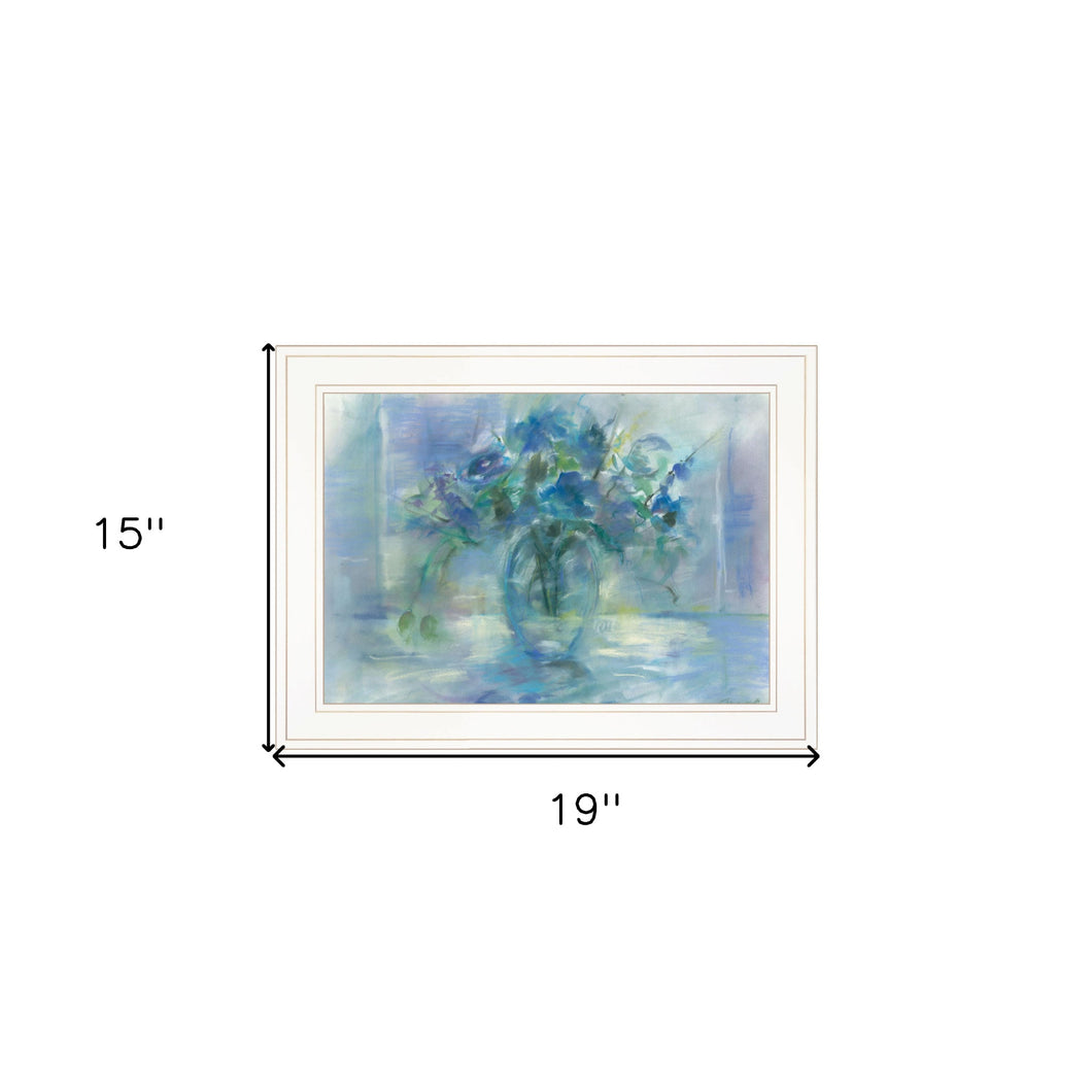 Susies Blue 2 White Framed Print Wall Art