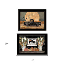Set Of Two Harvest Moon 2 Black Framed Print Wall Art - Buy JJ's Stuff