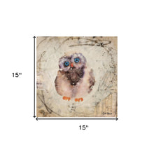 Set Of Two Wonder Years Owls 1 White Framed Print Wall Art