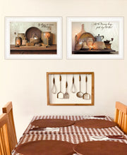 Set Of Two By Grace 1 White Framed Print Kitchen Wall Art - Buy JJ's Stuff