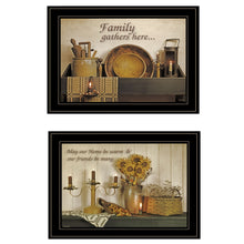 Set Of Two May Our Hearts Be Warm 2 Black Framed Print Kitchen Wall Art