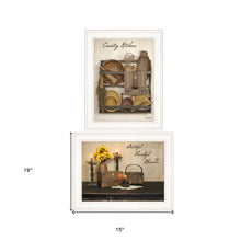 Set Of Two Grateful And Blessed White Framed Print Kitchen Wall Art - Buy JJ's Stuff