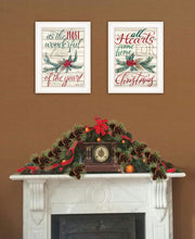 Set Of Two All Heart Come Home For Christmas 1 White Framed Print Wall Art - Buy JJ's Stuff