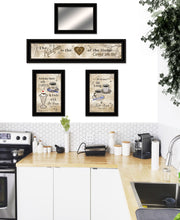 Set Of Four Love Of Nature Kitchen 7 Black Framed Print Kitchen Wall Art - Buy JJ's Stuff