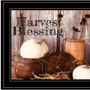 Harvest Blessings 2 Black Framed Print Kitchen Wall Art - Buy JJ's Stuff
