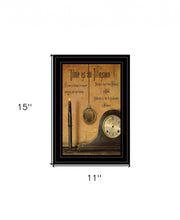 Time Is An Illusion 2 Black Framed Print Wall Art