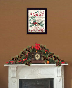 Home For Christmas 3 Black Framed Print Wall Art - Buy JJ's Stuff