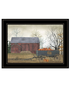 Pumpkin Wagon 4 Black Framed Print Wall Art - Buy JJ's Stuff