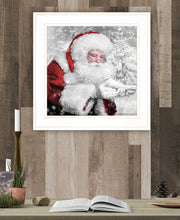 Santas Little Friends 3 White Framed Print Wall Art - Buy JJ's Stuff