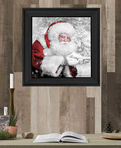 Santas Little Friends 4 Black Framed Print Wall Art - Buy JJ's Stuff