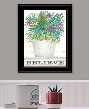 Believe Succulents 3 Black Framed Print Wall Art - Buy JJ's Stuff