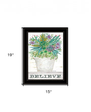 Believe Succulents 3 Black Framed Print Wall Art - Buy JJ's Stuff