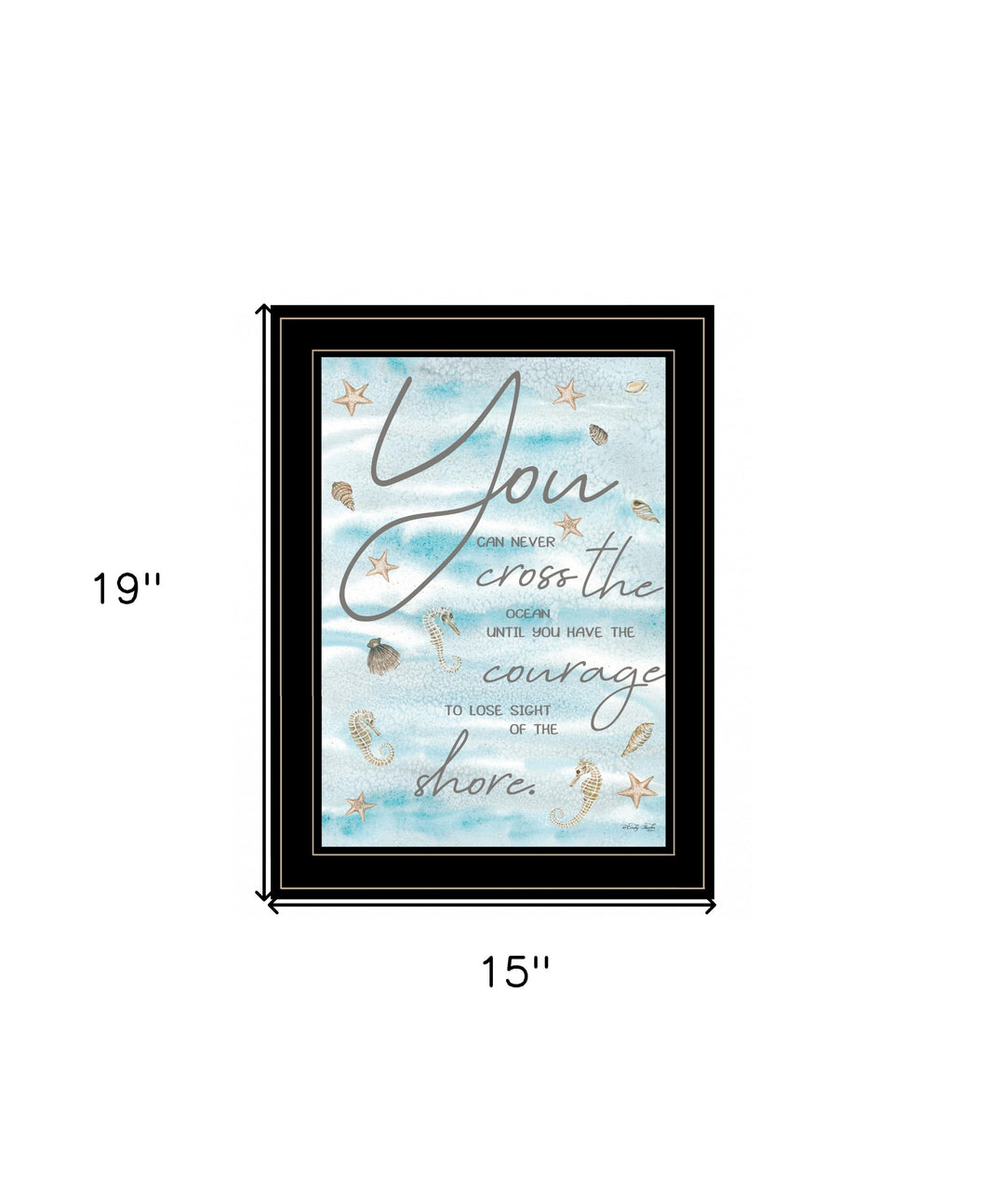 You Can Never 3 Black Framed Print Wall Art
