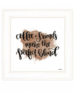 Coffee And Friends 2 White Framed Print Wall Art - Buy JJ's Stuff