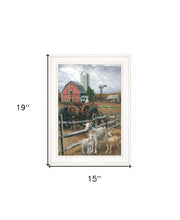 The Old Tractor 2 White Framed Print Wall Art