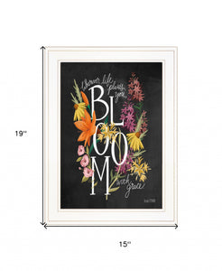 Bloom With Grace 2 White Framed Print Wall Art - Buy JJ's Stuff