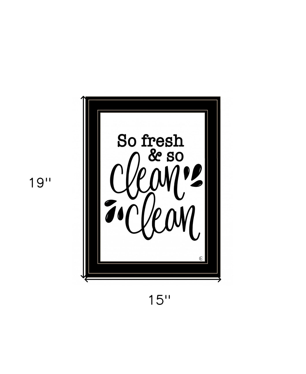So Clean Clean 2 Black Framed Print Wall Art