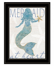 Mermaid At Heart 2 Black Framed Print Wall Art - Buy JJ's Stuff