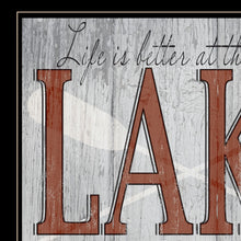 Life Is Better At The Lake 2 Black Framed Print Wall Art - Buy JJ's Stuff