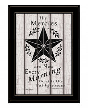 His Mercies Are New Every Morning 3 Black Framed Print Wall Art - Buy JJ's Stuff