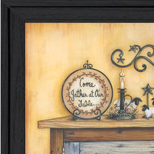 Come Gather At Our Table 4 Black Framed Print Wall Art - Buy JJ's Stuff
