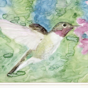 Hummingbird 1 White Framed Print Wall Art - Buy JJ's Stuff