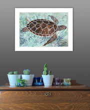 Sea Turtles Collage 1 [1] White Framed Print Wall Art - Buy JJ's Stuff