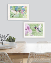 Set Of Two Humming Bird 1 And 2 White Framed Print Wall Art - Buy JJ's Stuff