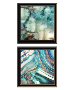 Set Of Two Earth Tones I And Sea II 1 Black Framed Print Wall Art - Buy JJ's Stuff
