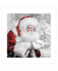 Santas Little Friends 2 White Framed Print Wall Art - Buy JJ's Stuff